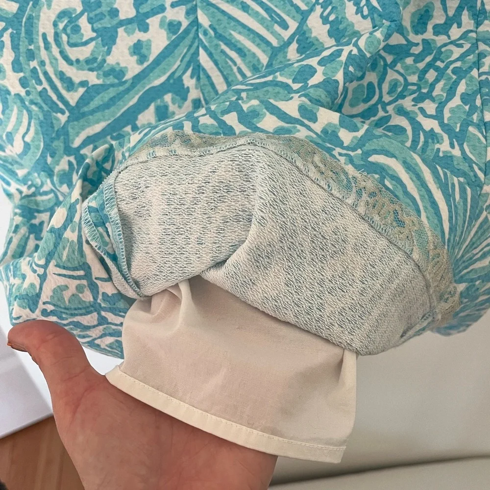 Lily Pulitzer Turquoise and White Patterned Mini Dress - Picture 5 of 10